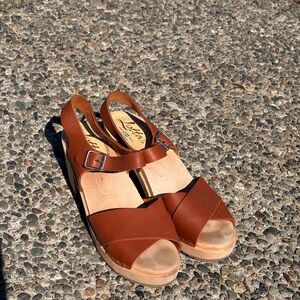 Lotta From Stockholm Tan Leather Sandals